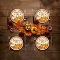 thumbnail image 5 of CuiLiyq 24 PCS Thanksgiving Fall Pumpkin Paper Plates, Fall Party Supplies Pumpkin Maple Disposable Plates Autumns Plates, For Fall Decor Thanksgiving Party Supplies (9 Inch), 5 of 6