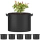 thumbnail image 1 of Zhuge Bolsas para cultivo de plantas de 7 galones, paquete de 5 macetas Tomoato con asas, tela no tejida para aireación, macetas de jardinería resistentes, color negro, 1 of 5
