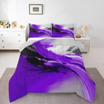 Manfei Teens Adults Oil Painting Watercolor Full Size Comforter Sets 3-Piece,Vintage Aesthetic Bedding Comforter Set,Retro Gradient Minimalist Lightweight Bedding Sets,Breathable Home Decor