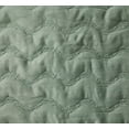 thumbnail image 6 of Chezmoi Collection Destiny 3-Piece Sage King Size Quilt Set - Stone-Washed Soft Microfiber Lightweight Quilted Bedspread Coverlet Set for All Seasons Wavy Line Stitching, 6 of 9