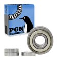 thumbnail image 1 of PGN (4 Pack) 6201-ZZ Roulement - Acier Chromé Lubrifié Roulement à Billes Scellé - 12x32x10mm Bearings avec Bouclier en Métal & Support à Haut RPM, 1 of 4