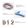 thumbnail image 5 of House Numbers, Metal Plating Process ABS Plastic With 3D Arc Design, Perfect For Outdoor Billboard Phone Number, Car Body Decoration Number, Easy Self-Stick For Quick Installation, 5 of 5