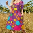 thumbnail image 4 of Colorful Dots 2025 Dress Evening Elegant And Chic Women for Outfits Beach Clothes Women Dress, 4 of 6
