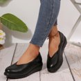 thumbnail image 2 of YOUYEDIAN Loafers for Women Fashion Platform Wedge Heel Comfy Versatile Round Toe Slip On Shoes Casual Breathable Walking Shoes, 2 of 5