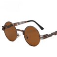 thumbnail image 1 of Lunettes de Soleil Métal Rondes Punk Polarisées Tendance Lunettes de Soleil 2680, 1 of 2