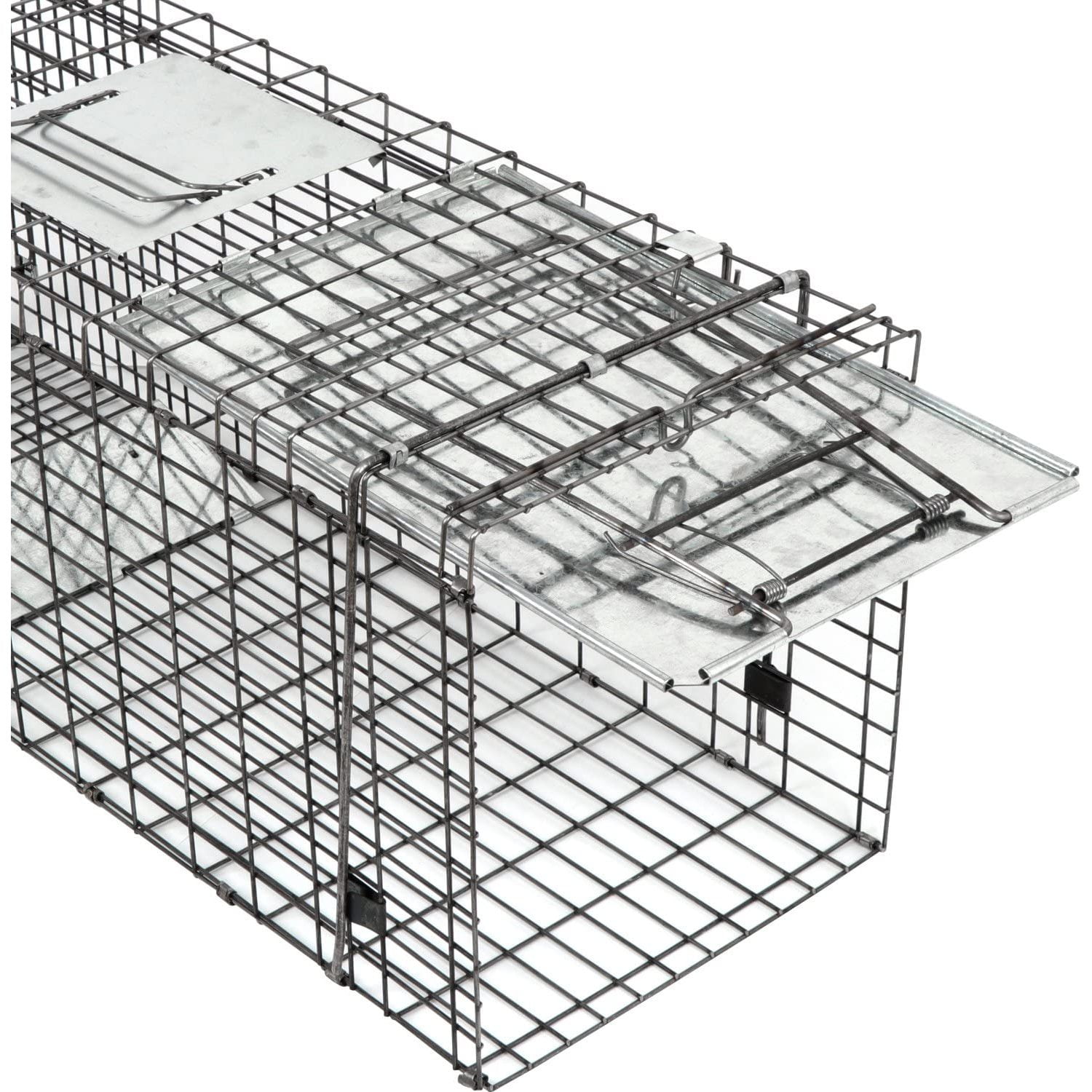 Smartxchoices Live Animal Trap Cage, 32 X 12.5 X 12 Large Humane Rodent  Catch Release Steel Cage 1-Door for Raccoon/Rabbits/Possum/Feral