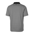 thumbnail image 3 of Men's Cutter & Buck  Black PGA TOUR Volunteers Big & Tall Forge Tonal Stripe Stretch Polo, 3 of 3