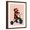 Brown Frame, variant on Art.com Sock Monkey Tricycle Art Print by Fab Funky, White Frame Wall Art, 23" x 29"