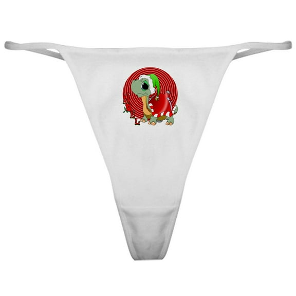 CafePress - Noel Turtle Classic Thong - Women's Novelty Thong Panties Underwear