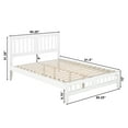 thumbnail image 6 of AFI Tahoe 14" Queen Wood Platform Bed with Slatted Headboard and Footboard, White, 6 of 6