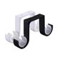 thumbnail image 4 of Soporte de barra de cortina doble, 2 uds., para soporte de varilla doble de Metal de 1,02-1,1', 4 of 5