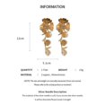 thumbnail image 5 of Vintage Gold-color Big Flower Drop Earrings For Women Classic Crystal Metal Long Earrings Statement Bohemian Ear Jewelry Gifts, 5 of 5