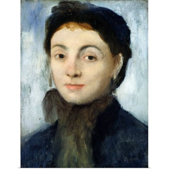 Great BIG Canvas | Rolled Edgar Degas Poster Print entitled Portrait of Josephine Gaujelin, 1867