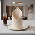 thumbnail image 2 of Unique Bargains 6Pcs Cotton Reusable Events Cloth Napkins Light Gray 17x17inch, 2 of 6