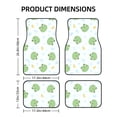 thumbnail image 2 of Sikiie Kawaii Frogs Car Foot Mat Set of 4 Pieces Basics Universal Fit Rubber Carpet Floor Mats For Car SUV Van & Truck, 26.8"L x 17.3"W (Front), 13"L x 17.3"W(Rear), 2 of 6