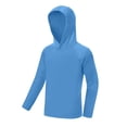 thumbnail image 4 of FUZHIQ Boys Girls Rash Guard Hooded Fishing Shirt, Kids UPF 50+ Long Sleeve Sun Hoodie, Youth UV Protection Beach Swim Shirts,5-6 Years, 4 of 7