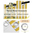thumbnail image 6 of Yellow Lemon Stripes Blackout Curtains, Light Blocking Print Window Curtains, Summer Spring Fruit Flowers Leaves Thermal Insulated Window Drapes for Living Room Kitchen Cafe 2 Panels, 55"W x 39"L, 6 of 9