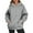 04#Light Gray, variant on Oversized Hoodies for Women Plain Pullover Sweatshirt with Pockets Long Sleeve Hooded Sweat Shirts Y2k Tops Navy S