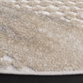 thumbnail image 3 of SAFAVIEH Stella Garth Abstract Indoor/Outdoor Area Rug, Beige/Gray, 6'7" x 6'7" Round, 3 of 14