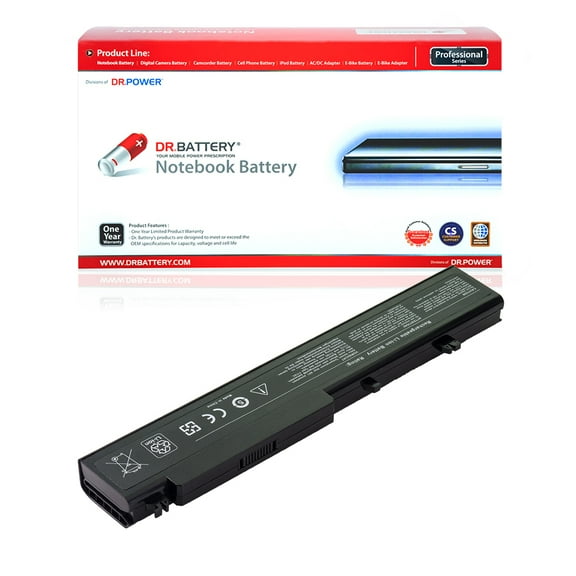 DR. BATTERY - Replacement for Dell Vostro 1710 / 1710N / 1720 / V1710 / V1720 / T118C / Y026C / Y027C / Y028C / Y029C / 312-0740 / 312-0741 / 312-0894 / 451-10611 / 451-10612 / G278C / G279C