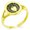 Gold, variant on Stainless Steel Naito Samurai Crest Minimalist Oval Top Polished Statement Signet Ring