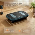 thumbnail image 4 of Lifepro VibraRed Vibration Plate 220 lbs, Vibrating Plate for Exercise with Red Light Therapy and Resistance Bands for Lymphatic Drainage, 99 Speeds, 9 Presets, <70dB Oscillation, 50 LEDs, Jade, 4 of 11