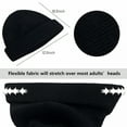 thumbnail image 2 of TELOLY Knit Beanie Hat 100% Merino Wool Unisex Warm Winter Caps Soft,Breathable & Cozy Stretchy Knitted Cuffed Cap, 2 of 7