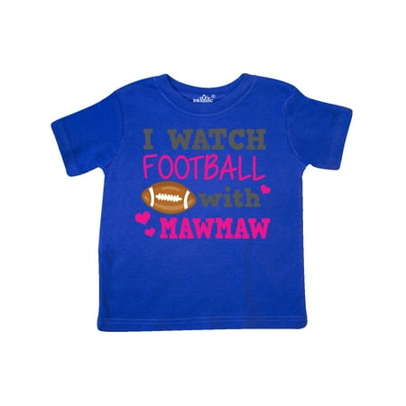 

Inktastic I Watch Football with My Mawmaw Gift Toddler Toddler Girl T-Shirt