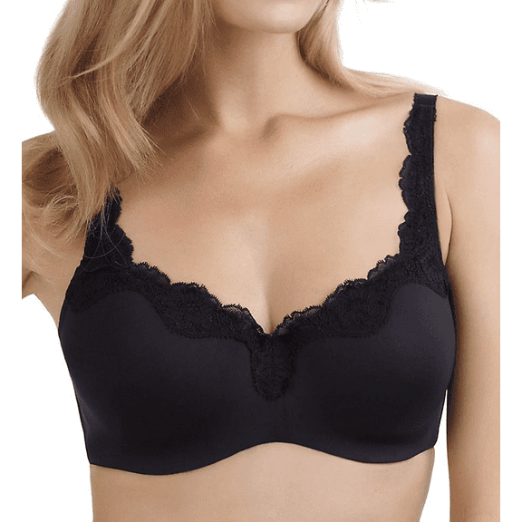 LE MYSTERE Black Dream Tisha Lace Full-Busted Bra, US 44B, UK 44B, NWOT