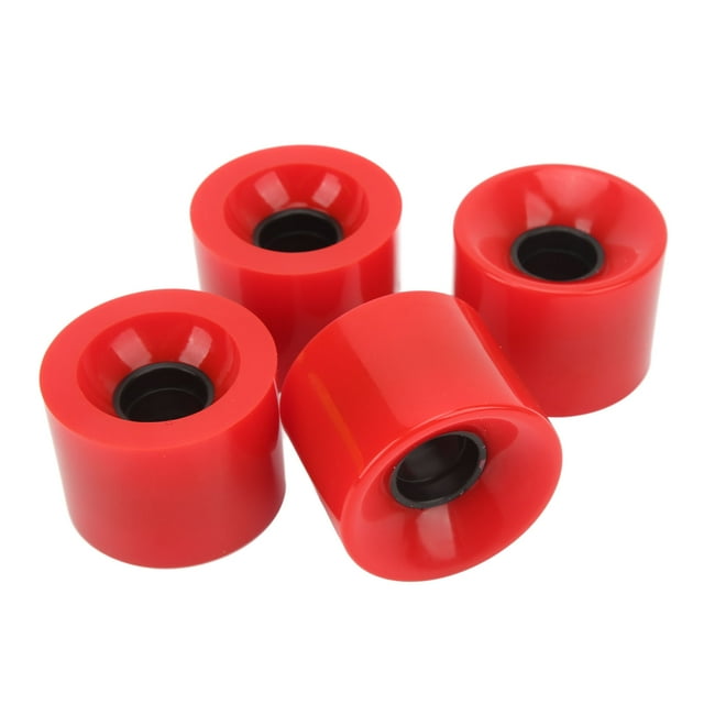 Skateboard Wheels, 4PCS Wear Resistant Land Surfboard Wheel For Ramp Sidewalk Cement Road Red