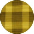 thumbnail image 1 of Ahgly Company Machine Washable Indoor Round Transitional Dark Bronze Brown Area Rugs, 6' Round, 1 of 7