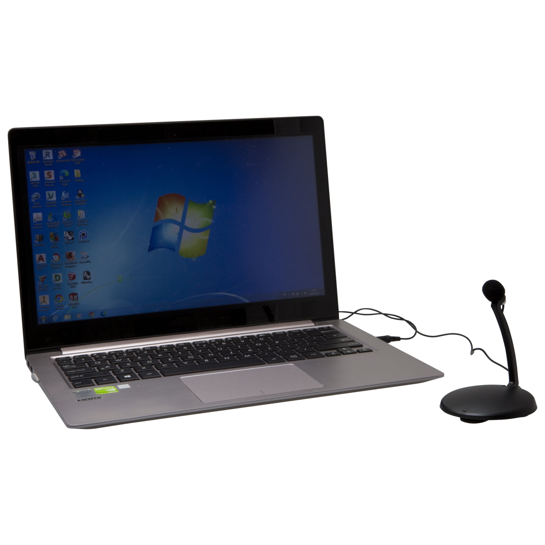 iLive Clip-On Microphone and Stand, IMIC040B, Black