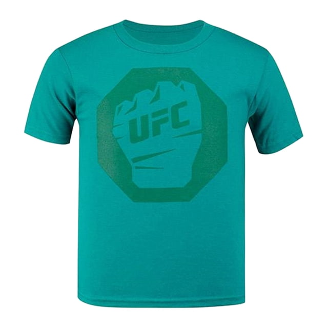 Camiseta gráfica con logotipo interior de puño interior para niños de UFC, verde, 7