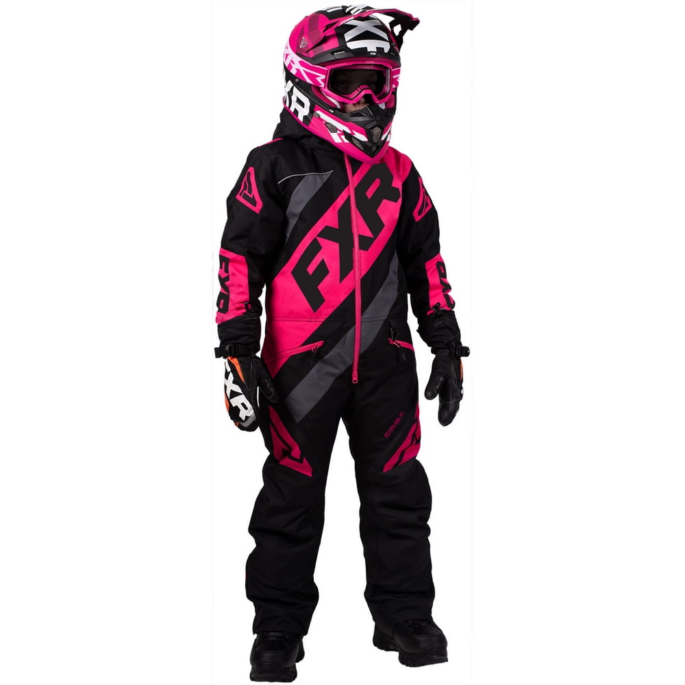 FXR Child Black/Charcoal/Fuchsia CX Monosuit Snowmobile 2020 Walmart
