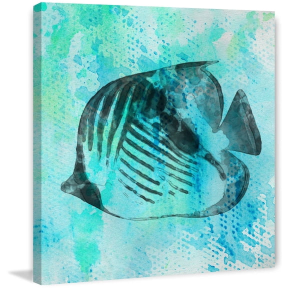 "The Blue Empire" Painting Print on Wrapped Canvas