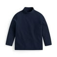 thumbnail image 3 of Kids Boys Girls Fall Winter T Shirt Turtleneck Solid Color Long Sleeve Shirts Unisex Basic Warm Blouse for 1-14 Years, 3 of 5
