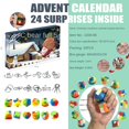 thumbnail image 3 of Caja ciega de cuenta regresiva de Navidad para niños, laberinto, Bola de Lupin, anillo de hierro de desbloqueo, regalo de Navidad, calendario de escritorio blando, nuevo, 3 of 4