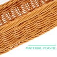 thumbnail image 5 of Tersarium Woven Fruit Basket Bread Basket Imitation Wicker Fruit Bowl Container Rattan Tray Candy Serving Basket Hyacinth Storage for Snacks, 5 of 11