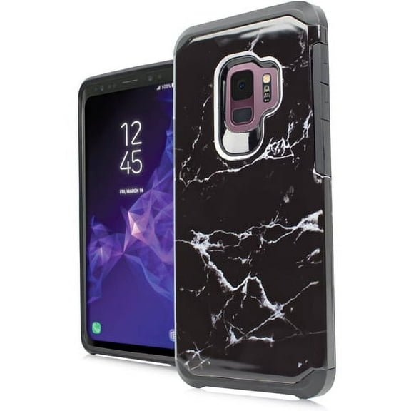 GSA Astronoot Marble Hybrid Case for Samsung Galaxy S9 - Black