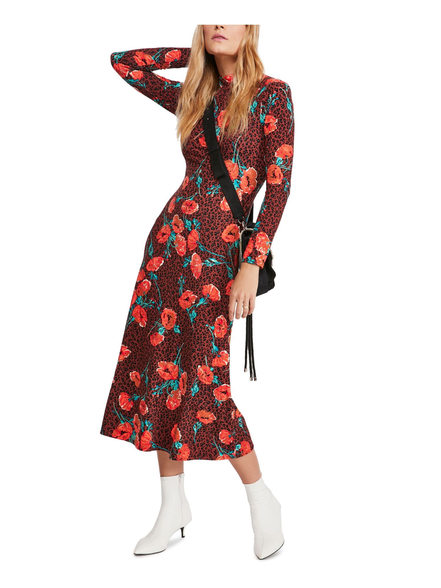 FREE PEOPLE Womens Brown Stretch 