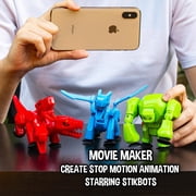 Stikbot Mega Monsters Cerberus, Gigantus and Scorch Action Figure Set, 3 Pieces