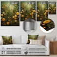 thumbnail image 4 of Designart "Green and yellow abstract botanical plants 2 In Green"Tachisme Metal Wall Art Green Modern Office Room Wall Art, 4 of 6