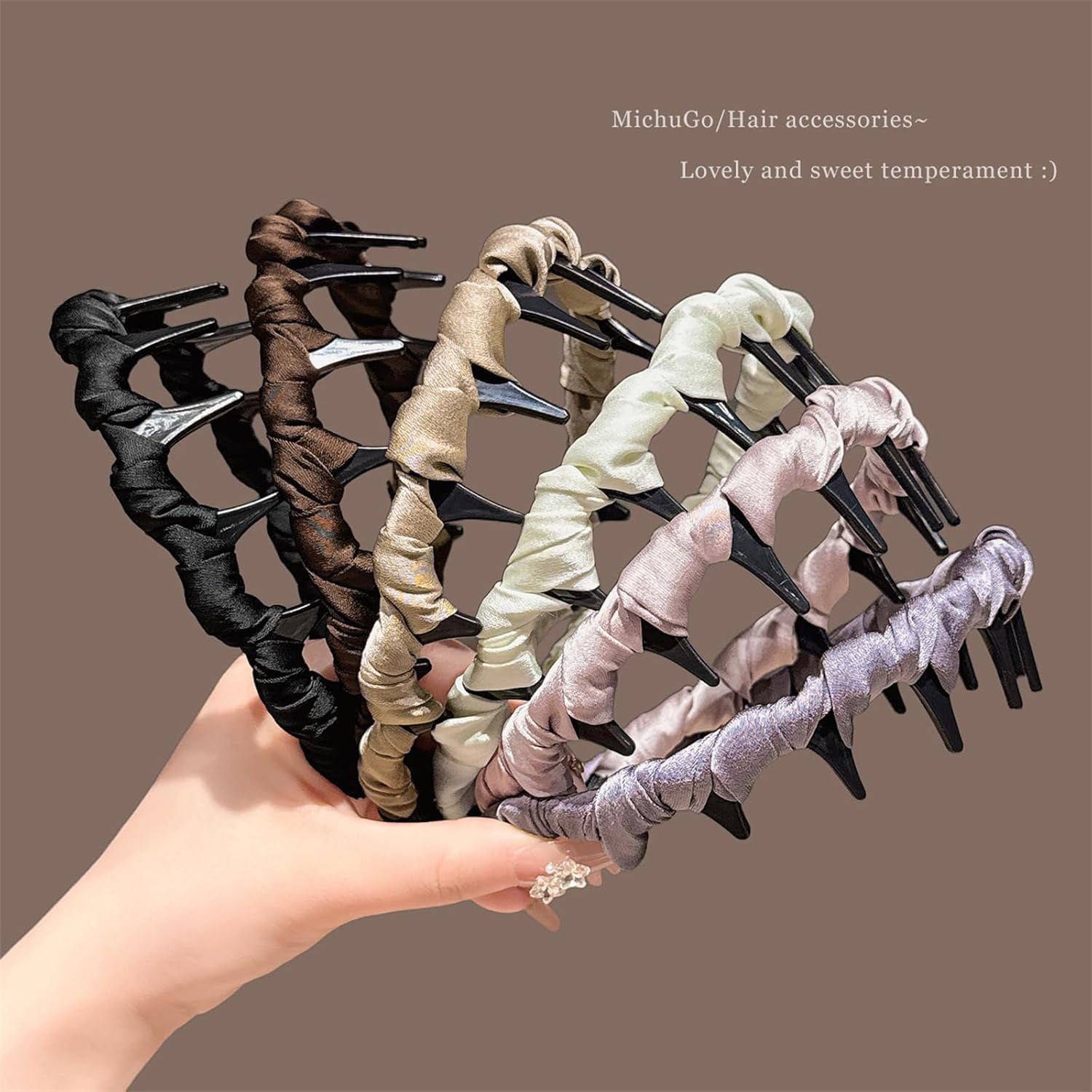 Retro High Skull Pearl Headband, Vintage High Cranium Artificial Pearl Hairband, Reversible Retro Fashion Tooth High Skull Headband, Serrated Anti-Slip Teeth for Elegant Daily Wear