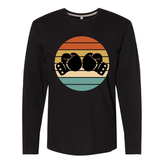 Inktastic Kickboxing Boxing Gloves Long Sleeve T-Shirt