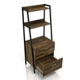 thumbnail image 3 of Bowery Hill Wood 1-Drawer File Cabinet in Light Brown Hickory, 3 of 8