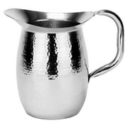 Old Dutch Hammered Metal Water Pitcher with Brass Handle by Old Dutch International