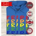 thumbnail image 2 of S4E Men's Pride Gay LGBTQ Rainbow Hoodie Sweatshirts XXX-Large Royal Blue, 2 of 4