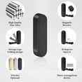 thumbnail image 4 of Ganchos de pared plegables HLZQPFJW de aleación de zinc, 2 piezas, negro, 4 of 8