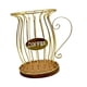 thumbnail image 5 of Cesta portafiltros de café, organizador de accesorios para barra de café, estuche con madera Oro, 5 of 9