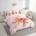 thumbnail image 3 of Homewish Pink Rose 7-Piece Twin Bedding Sets,Romantic Floral Flower Bedding Comforter Set,Retro Print Sheet Sets For Girls Kids,Breathable Home Decor Reversible, 3 of 8